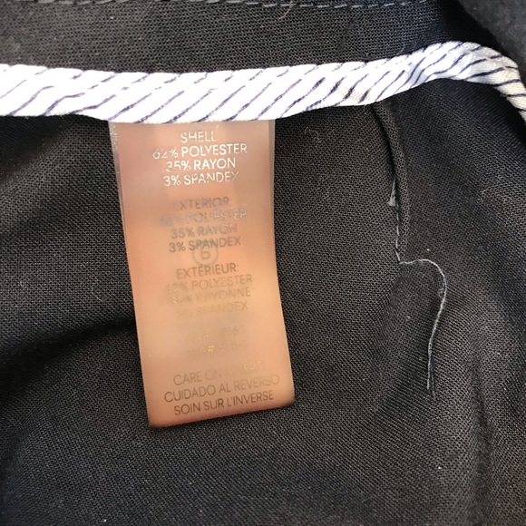 Calvin Klein Black Modern Fit  Women's Dress Pants-Size 4P - Picture 4 of 5